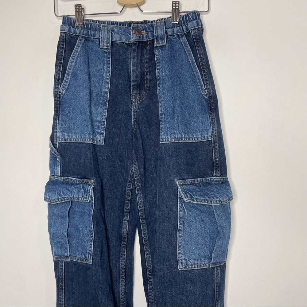 Urban Outfitters BDG High Waist Skate Jean 25W x 32L Cargo Wide Leg Baggy Denim - Picture 5 of 15